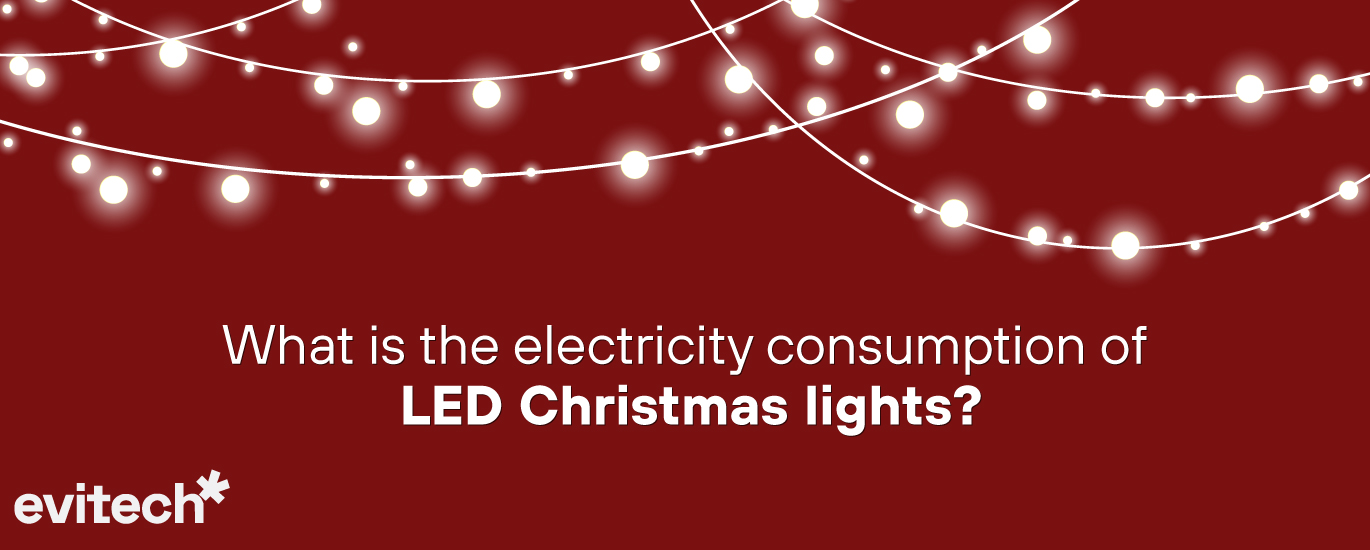 What is the electricity consumption of LED Christmas lights?
